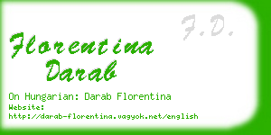 florentina darab business card